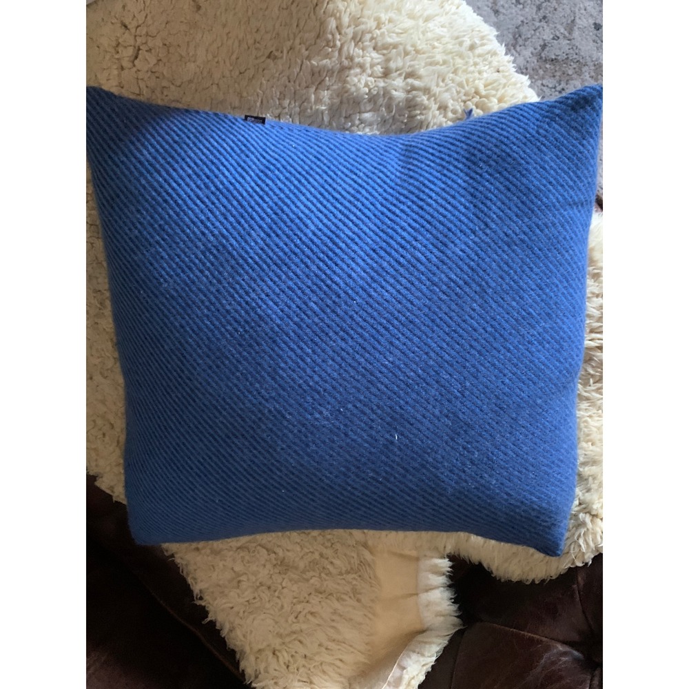 Anta Scottish Blue Striped Throw Pillow made in‎ Scotland down filler